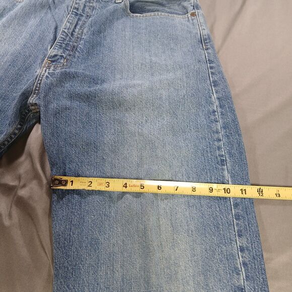 Polo Ralph Lauren Jeans Mens 36x32 Blue Distressed Preppy 90s Vtg Denim Woodrow - Picture 11 of 14